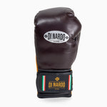 Luvas de Boxe Di Nardo com Velcro 16 Oz Borgonha-amarelo 