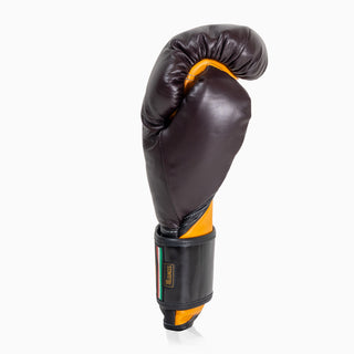 Luvas de Boxe Di Nardo com Velcro 16 Oz Borgonha-amarelo 
