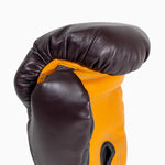 Luvas de Boxe Di Nardo com Velcro 16 Oz Borgonha-amarelo 