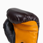 Luvas de Boxe Di Nardo com Velcro 16 Oz Borgonha-amarelo 