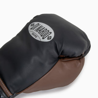 Luvas de Boxe Di Nardo com Velcro 16 Oz Preto-cacau 