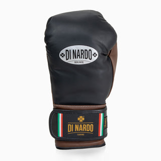 Luvas de Boxe Di Nardo com Velcro 16 Oz Preto-cacau 