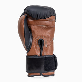 Luvas de Boxe Di Nardo com Velcro 16 Oz Preto-castanho 