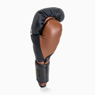 Luvas de Boxe Di Nardo com Velcro 16 Oz Preto-castanho 
