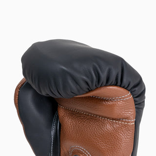 Luvas de Boxe Di Nardo com Velcro 16 Oz Preto-castanho 