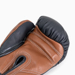 Luvas de Boxe Di Nardo com Velcro 16 Oz Preto-castanho 