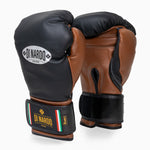 Luvas de Boxe Di Nardo com Velcro 16 Oz Preto-castanho 