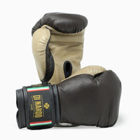 Luvas de Boxe Di Nardo com velcro Preto-Bege 12 oz 