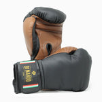 Luvas de Boxe Di Nardo com velcro Preto-castanho 16 oz
