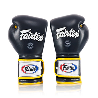 Luvas de Boxe Fairtex Mexican Estilo BGV9 Azul-amarelo 