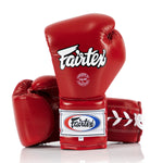 Luvas de Boxe Fairtex PRO Treinamento Mexican Estilo BGL7 Vermelho 
