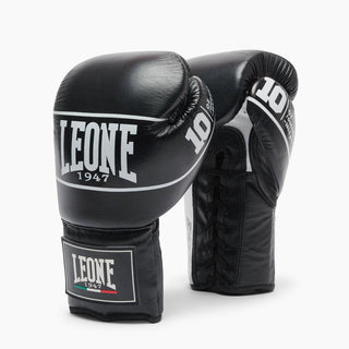 Luvas de Boxe Leone Shock Pro com atacadores GN057L Preto 