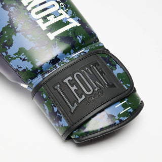 Luvas de Boxe Leone Urban Fighter GN335 Camuflado azul-verde 