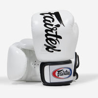 Luvas de Muay Thai Fairtex BGV19 Deluxe Branco-Combat Arena