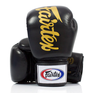 Luvas de Muay Thai Fairtex BGV19 Deluxe Preto 