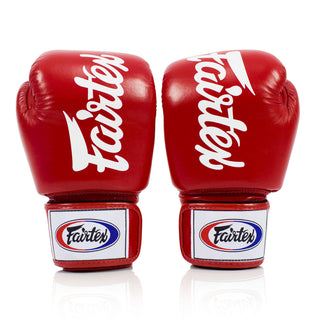 Luvas de Muay Thai Fairtex BGV19 Deluxe Vermelho 