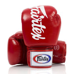 Luvas de Muay Thai Fairtex BGV19 Deluxe Vermelho 