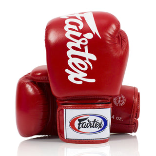 Luvas de Muay Thai Fairtex BGV19 Deluxe Vermelho 