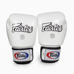 Luvas de Muay Thai Fairtex BGV1 Branco 
