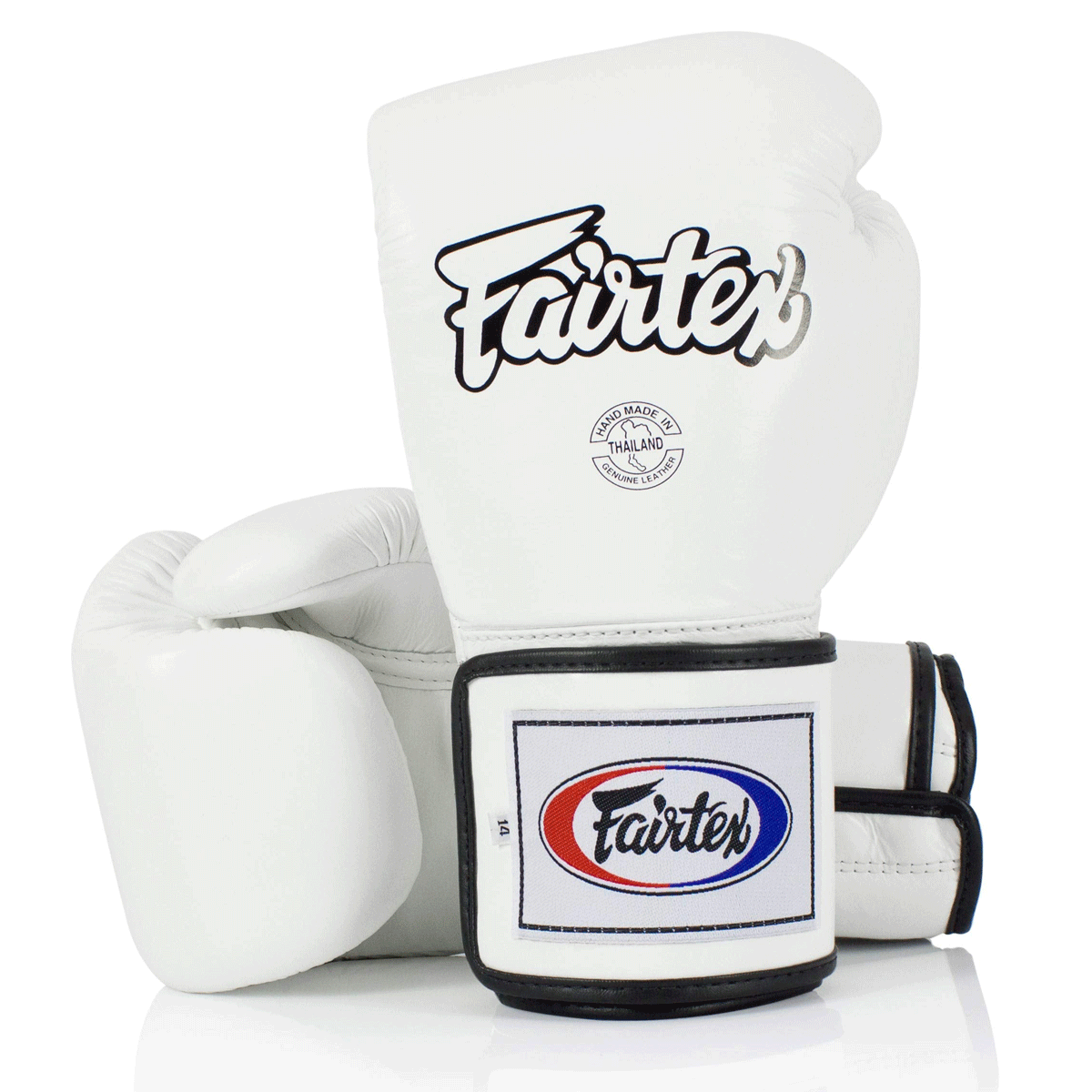 Luvas de Muay Thai Fairtex BGV5 Super Sparring Branco 