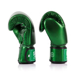 Luvas de Muay Thai Fairtex Metálico BGV22 Verde 