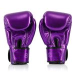 Luvas de Muay Thai Fairtex Metálico BGV22 Roxo 