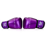 Luvas de Muay Thai Fairtex Metálico BGV22 Roxo 