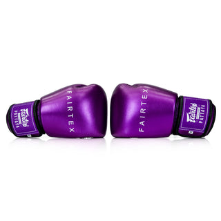 Luvas de Muay Thai Fairtex Metálico BGV22 Roxo 