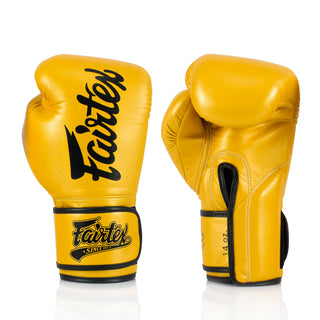 Luvas de Muay Thai Fairtex Super Sparring BGV18 Ouro 