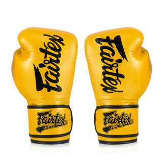 Luvas de Muay Thai Fairtex Super Sparring BGV18 Ouro 