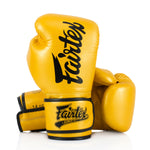Luvas de Muay Thai Fairtex Super Sparring BGV18 Ouro 