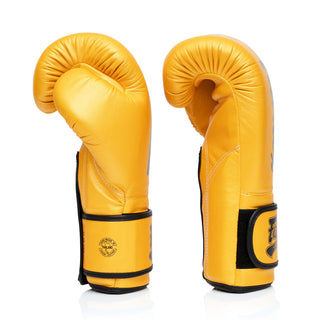 Luvas de Muay Thai Fairtex Super Sparring BGV18 Ouro 
