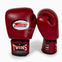 Luvas de Muay Thai Twins Special BGVL3 Vinho tinto