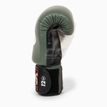 Luvas de Muay Thai Twins Special BGVL4 Preto-verde-branco