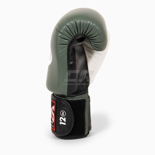 Luvas de Muay Thai Twins Special BGVL4 Preto-verde-branco