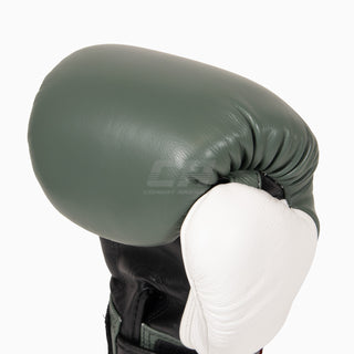 Luvas de Muay Thai Twins Special BGVL4 Preto-verde-branco