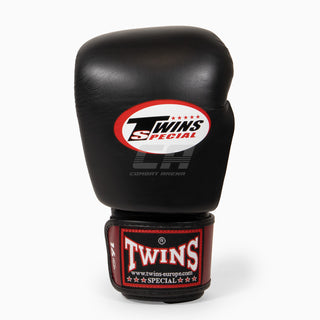 Luvas de Muay Thai Twins Special BGVL4 Vermelho-preto-branco