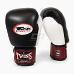 Luvas de Muay Thai Twins Special BGVL4 Vermelho-preto-branco
