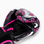 Luvas de Muay Thai Twins Special FBGVL 3 Skull Rosa 