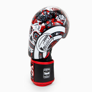 Luvas de Muay Thai Twins Special FBGVL 3 Skull Vermelho 