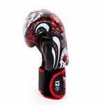 Luvas de Muay Thai Twins Special FBGVL 3 Skull Vermelho 