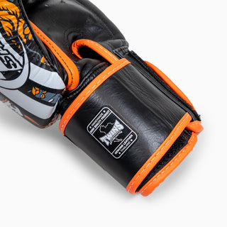 Luvas de Muay Thai Twins Special FBGVL 4 Skull Laranja 