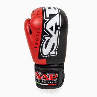 Luvas de Boxe Raptor SAP WAKO 10 Oz Preto-vermelho 