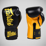 Luvas de Muay Thai Fairtex Super Sparring BGV18 Preto-Dourado