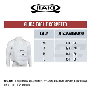 Colete Karaté Itaki U14 FIJLKAM Art.69J 