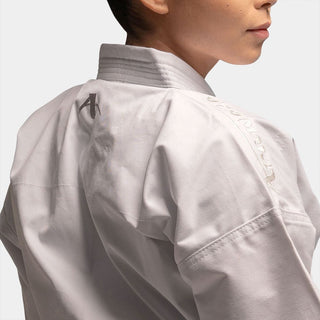 Fato karate Arawaza Kata Deluxe Evo WKF bordado branco