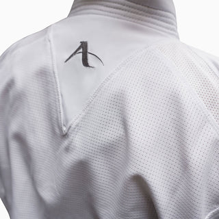 Fato karate Arawaza Kumite Deluxe Evo WKF bordado branco-Combat Arena