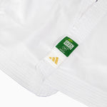 Fato karate kumite Adidas Adizero 2.0 WKF branco sem listras 