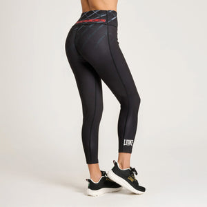 Leggings Mulher Leone MMA Cage AB978 Cinzento escuro-Combat Arena