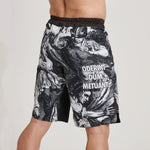 Calções de MMA Leone IUTER Barbed Wire AB04IU Preto-Combat Arena